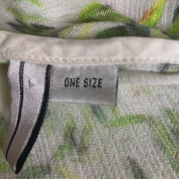 Bl-nk Anthropologie Cardigan Green Pink Open Front - Picture 7 of 7